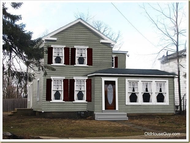 59 Broadway Freehold NJ gets new wood red shutters