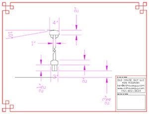 CAD drawing to guide contractor.