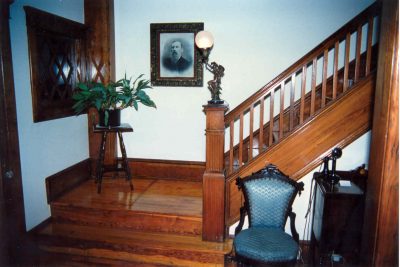 refinished woodwork