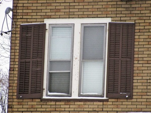 double shutters for large window