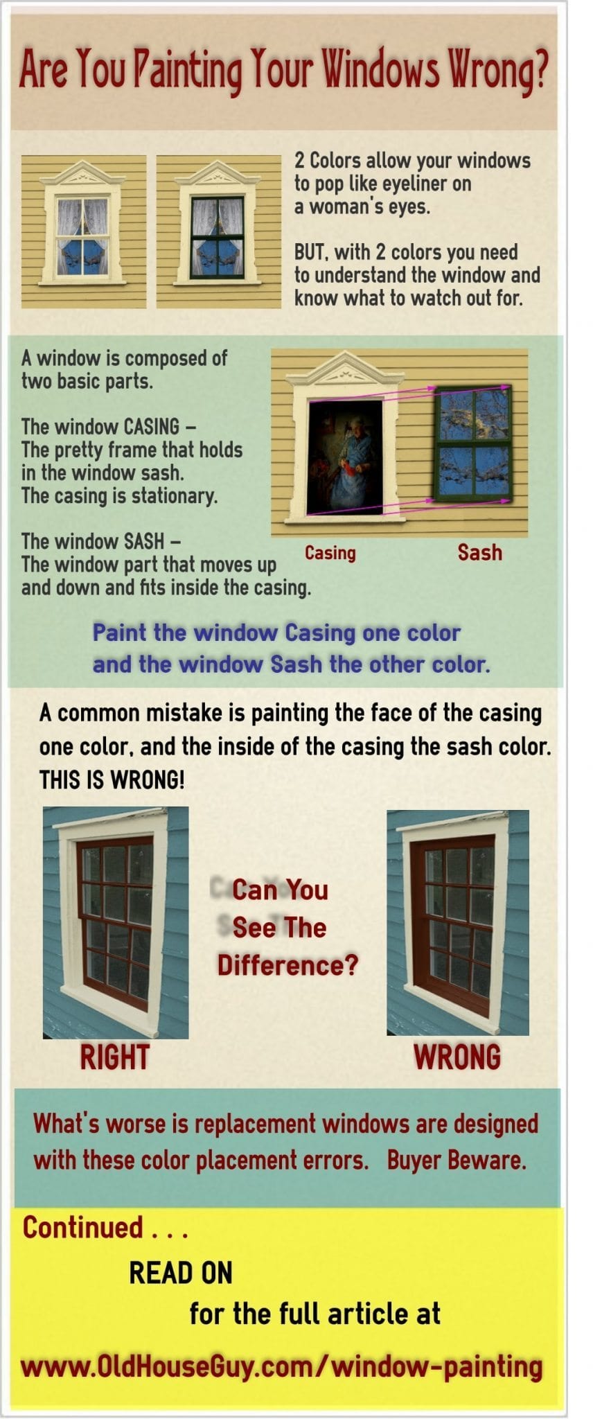 Painting Windows Color Placement Mistakes