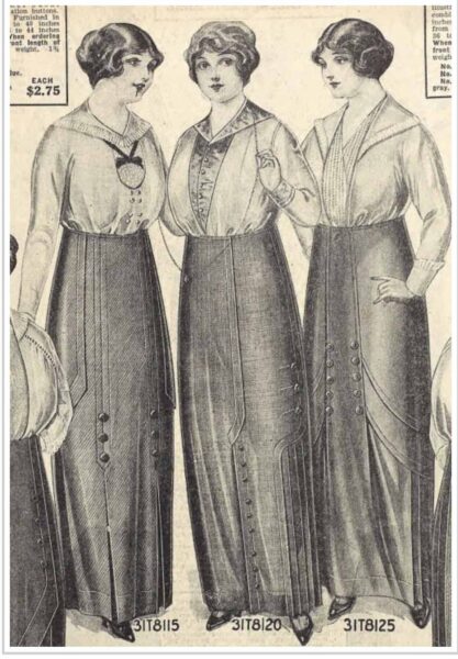 hobble skirt 1914