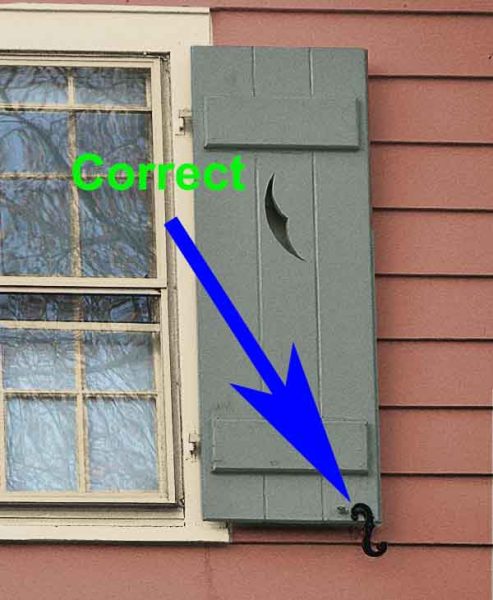 mounting shutter dogs latches
