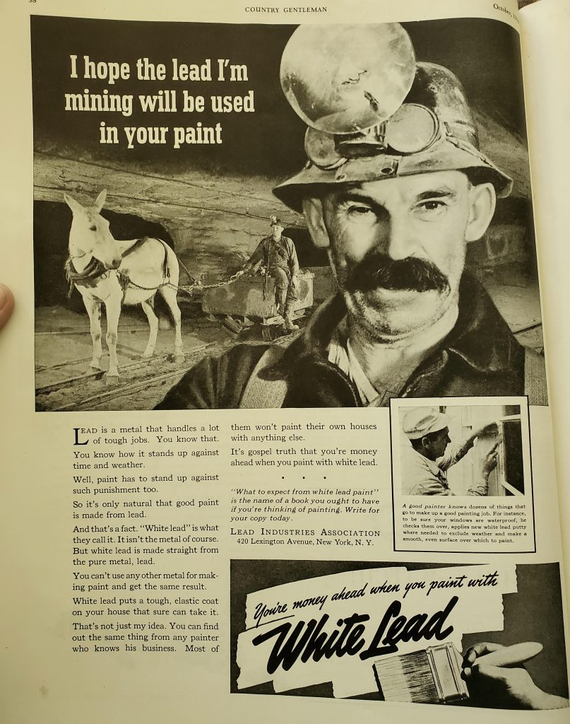 lead paint 1939