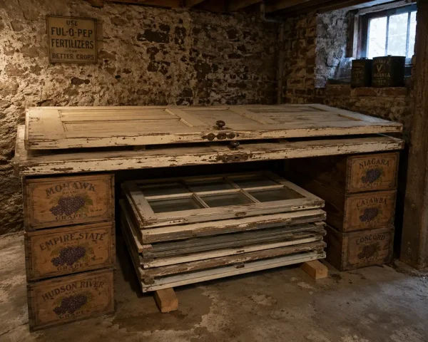 store old windows and doors efficiently and save space